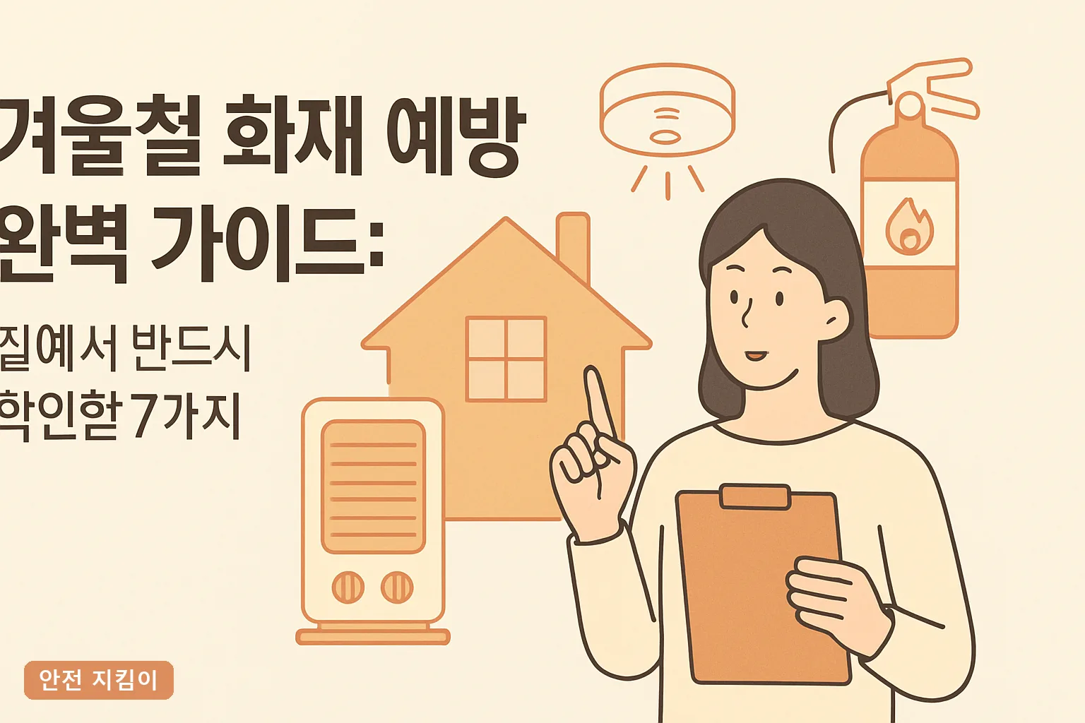 겨울철 화재 예방 완벽 가이드: 집에서 반드시 확인할 7가지