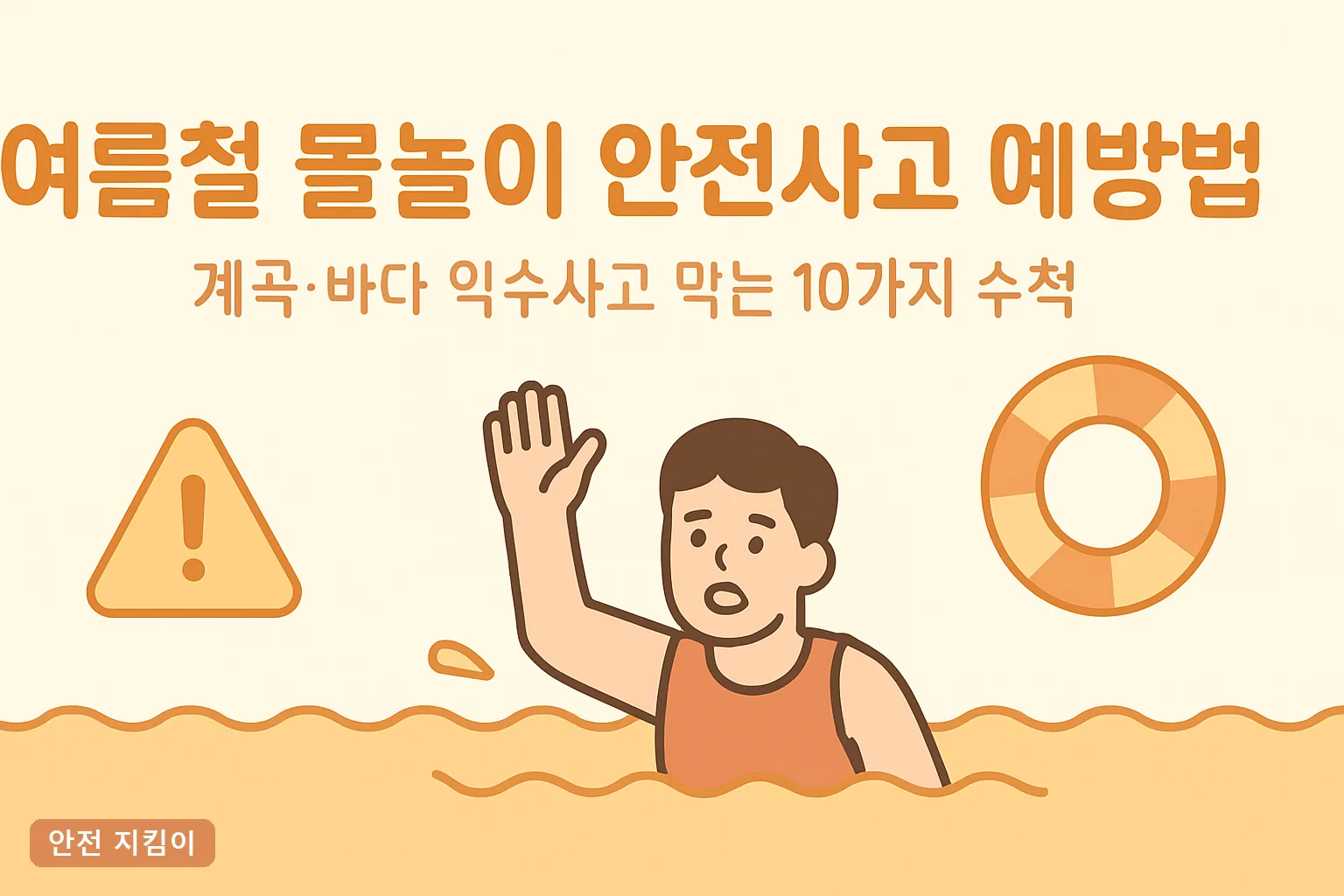 여름철 물놀이 안전사고 예방법｜계곡·바다 익수사고 막는 10가지 수칙