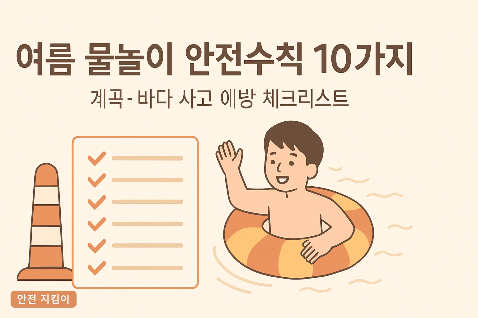여름 물놀이 안전수칙 10가지｜계곡·바다 사고 예방 체크리스트