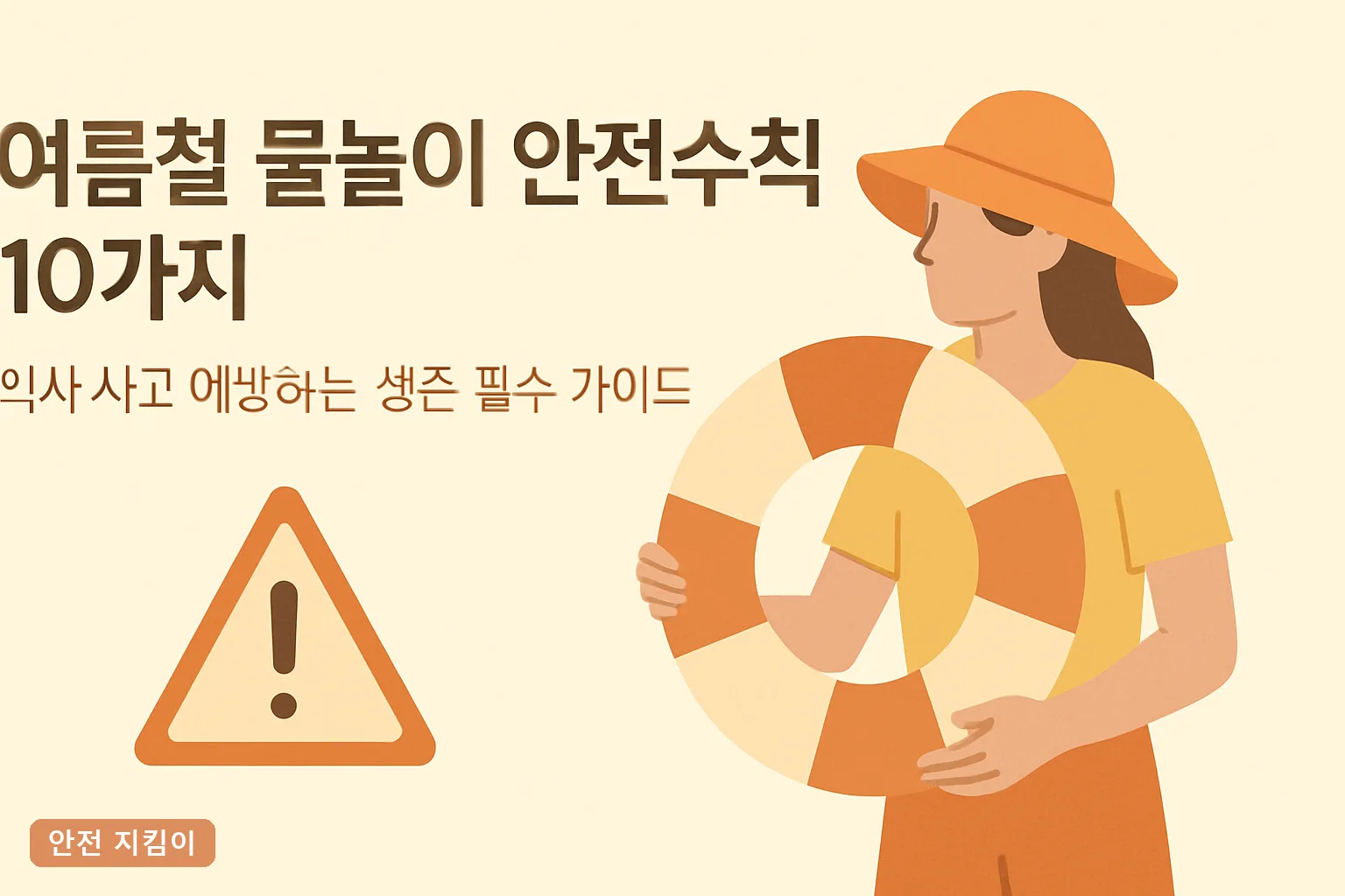 여름철 물놀이 안전수칙 10가지|익사 사고 예방하는 생존 필수 가이드