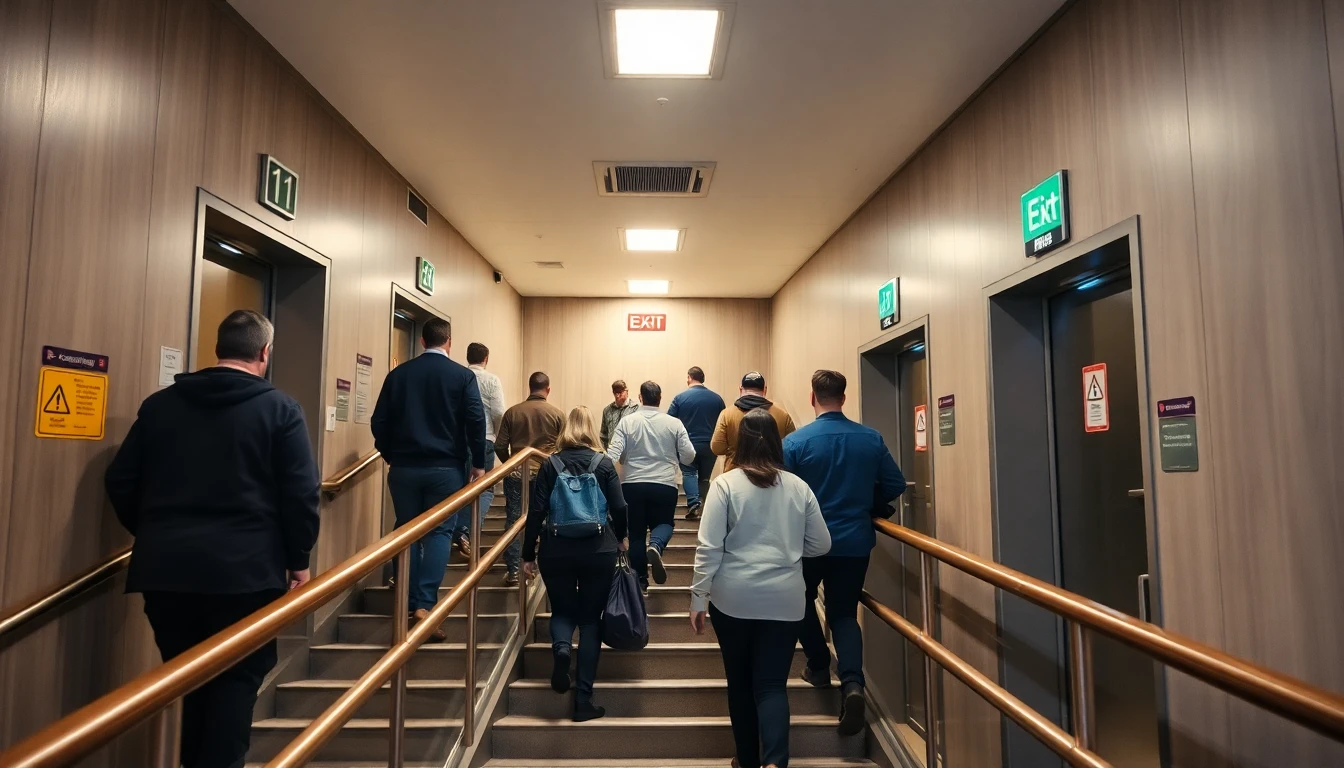 아파트 화재 시 대피 계단 올바른 이용법