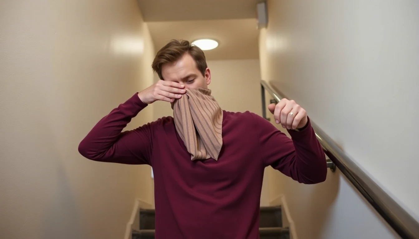 아파트 화재 시 대피 계단 올바른 이용법