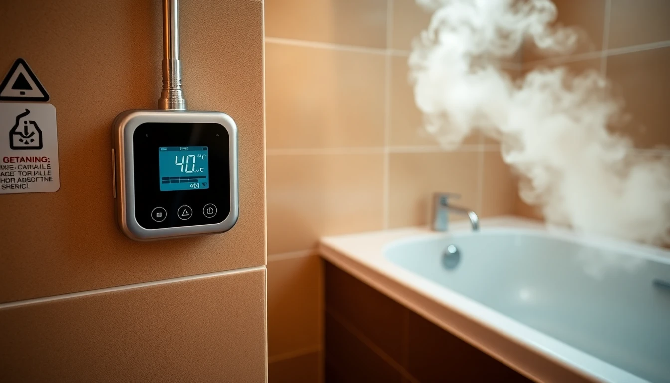 욕실 화상 예방을 위한 온수 온도 설정법