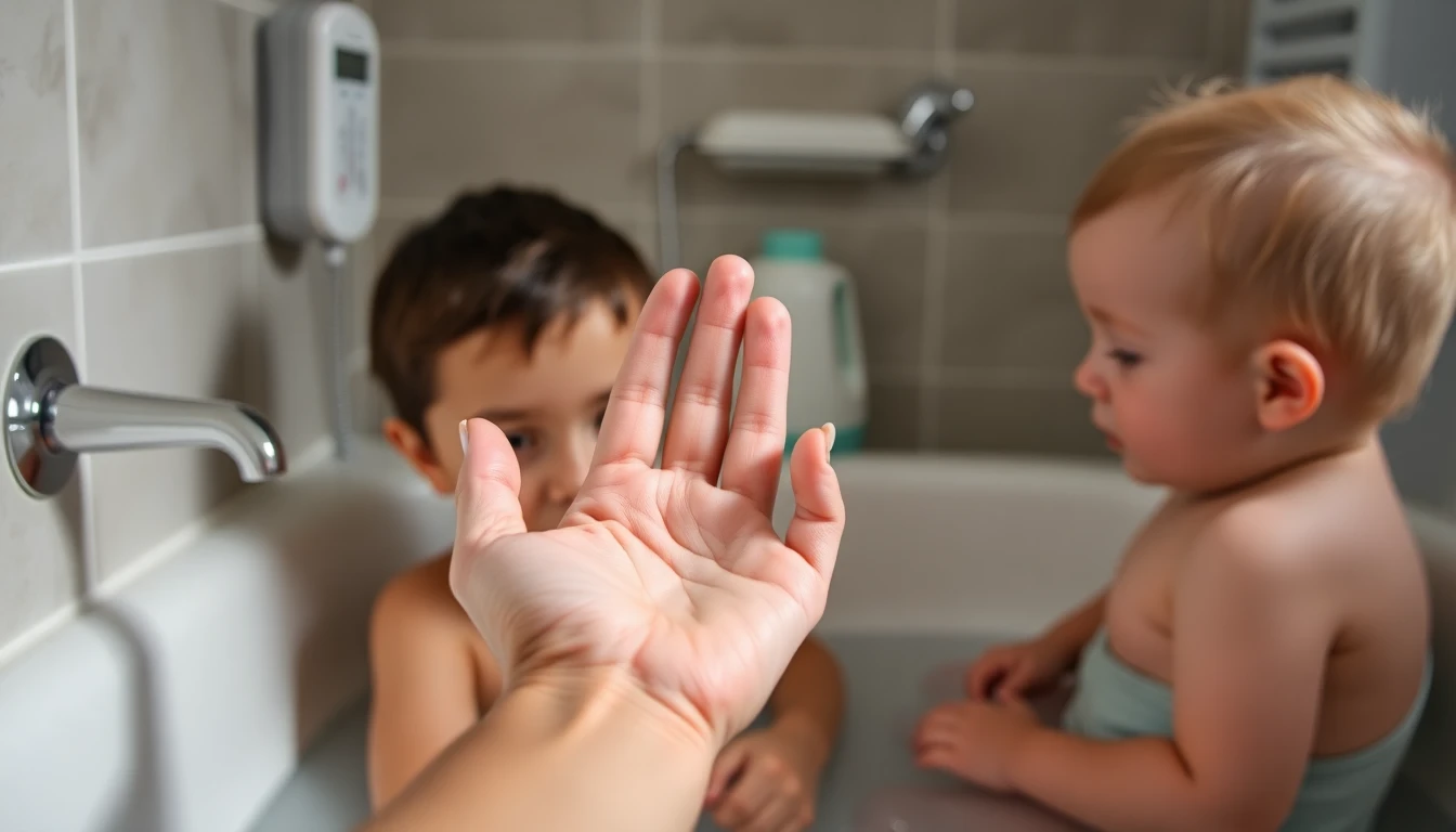 욕실 화상 예방을 위한 온수 온도 설정법