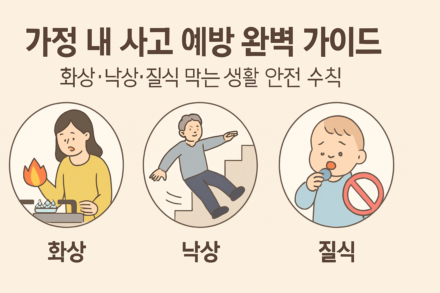 가정 내 사고 예방 완벽 가이드: 화상·낙상·질식 막는 생활 안전 수칙