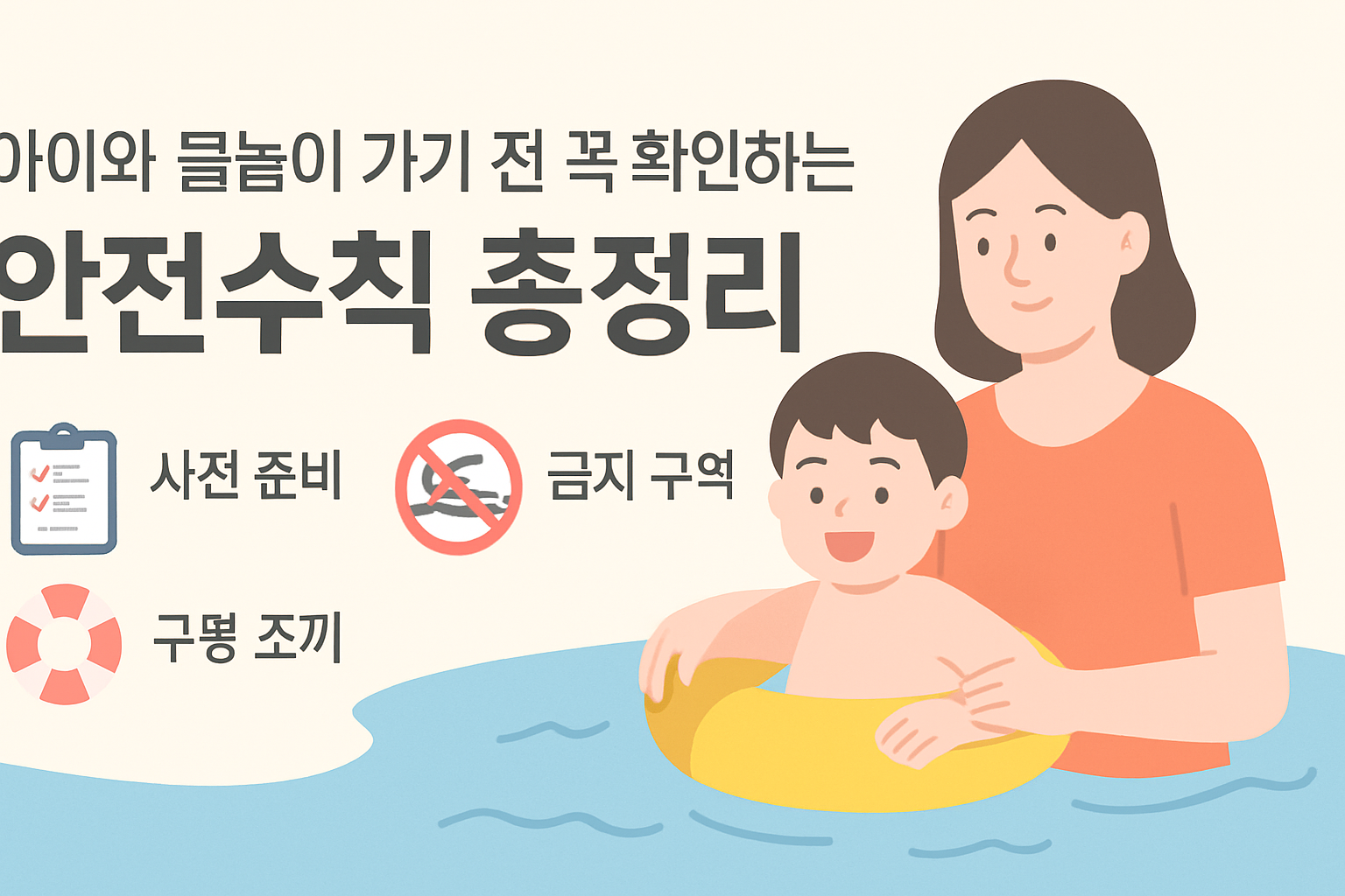 아이와 물놀이 가기 전 꼭 확인하는 안전수칙 총정리**