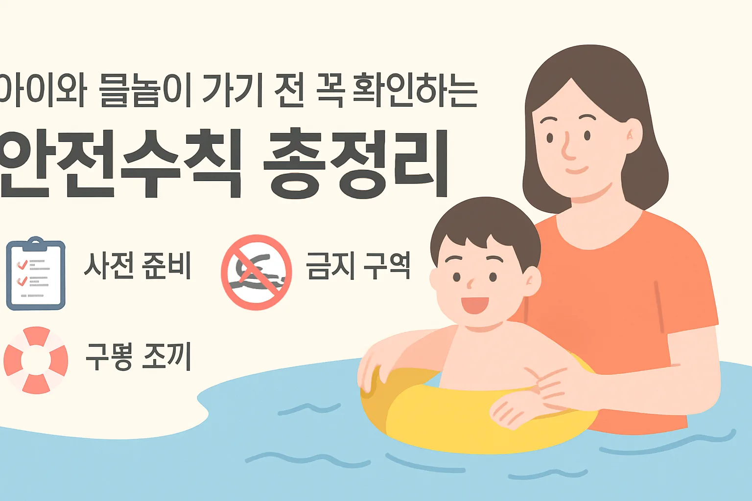 아이와 물놀이 가기 전 꼭 확인하는 안전수칙 총정리**
