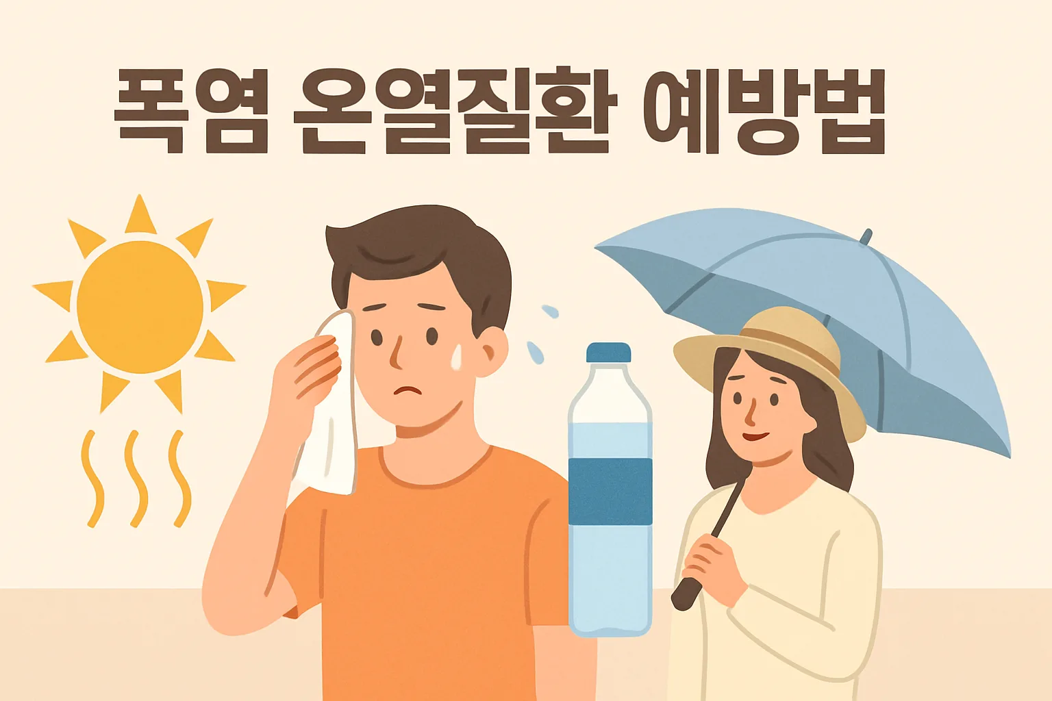 물 자주 마시면 괜찮다? 폭염 온열질환, 진짜 위험 신호는 따로 있습니다**