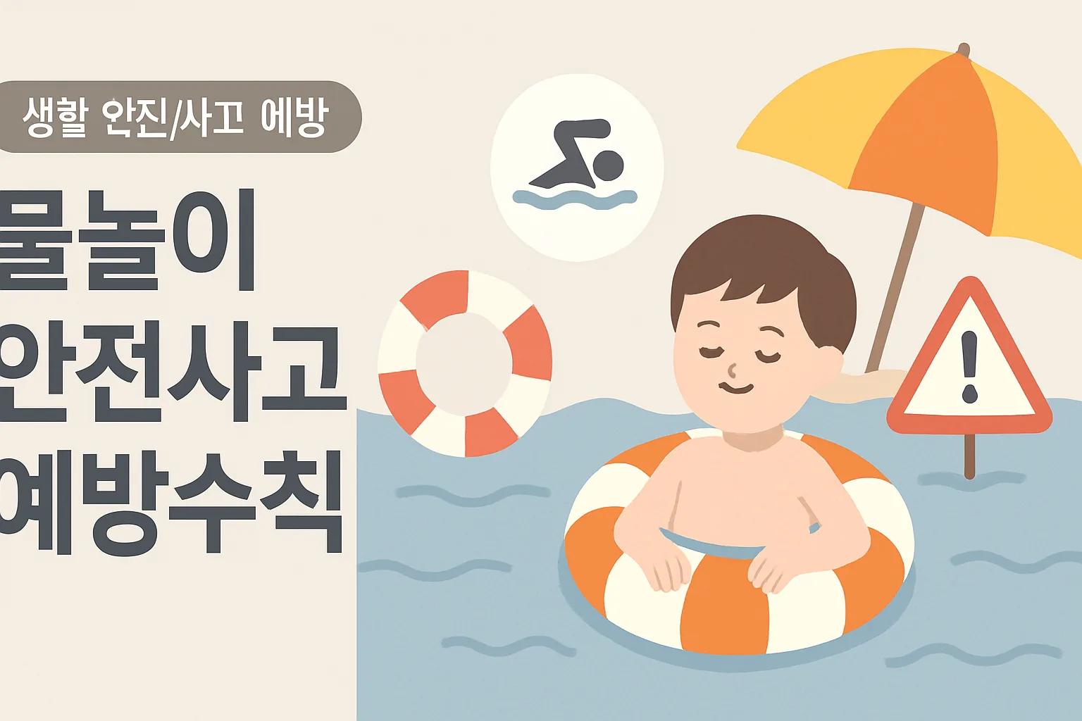 물놀이 사고, 3초 만에 조용히 가라앉습니다 — 상황별 예방수칙과 골든타임 4분 대처법**