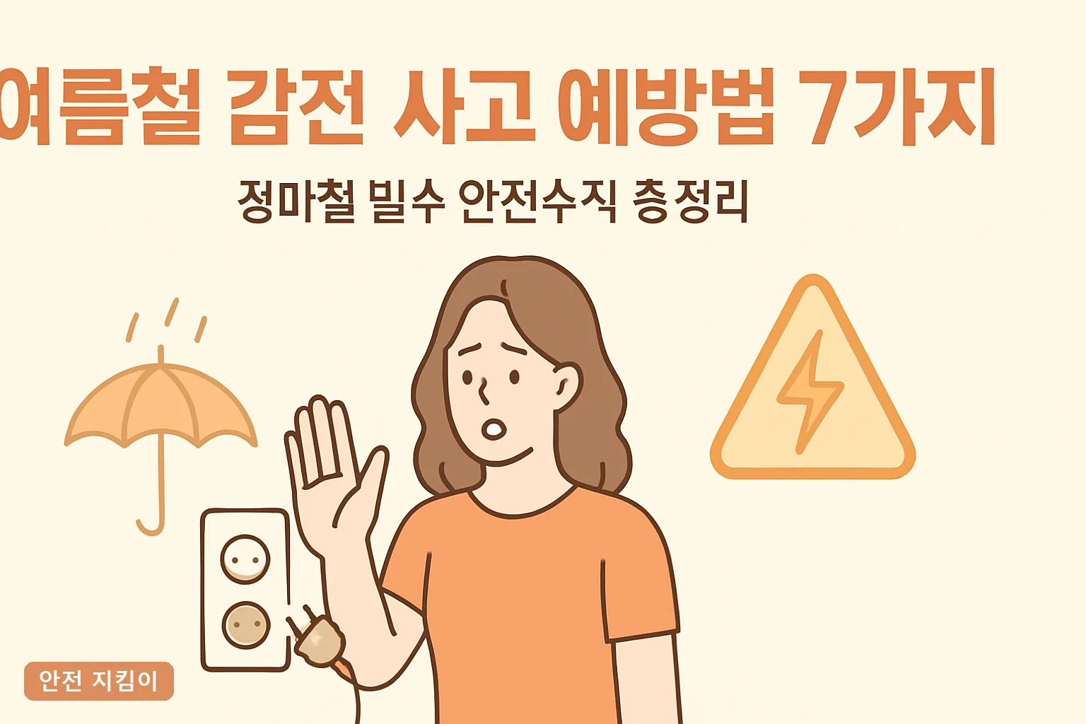 여름철 감전 사고 예방법 7가지｜장마철 필수 안전수칙 총정리