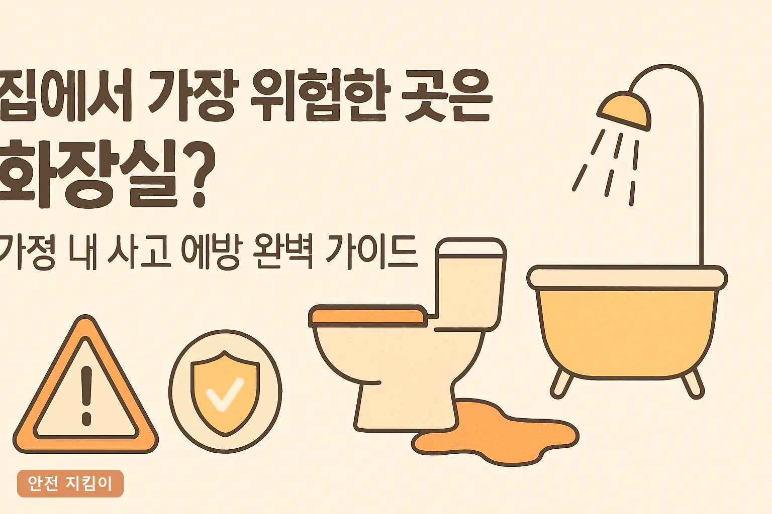 집에서 가장 위험한 곳은 화장실? 가정 내 사고 예방 완벽 가이드