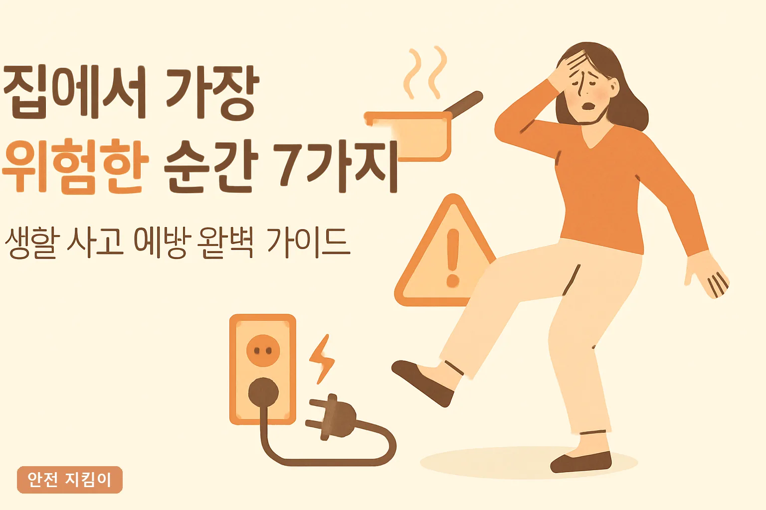 집에서 가장 위험한 순간 7가지, 생활 사고 예방 완벽 가이드