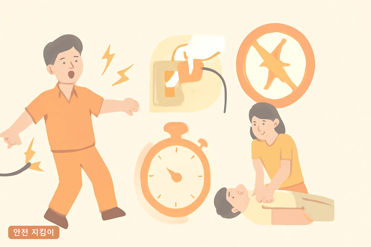 감전 사고 전기 합선 발생 시 올바른 대처 방법과 금지 행동 2026년 골든타임 4분 행동 순서